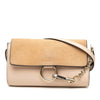 Chloé Mini Calfskin and Suede Faye Chain Crossbody Secondhand