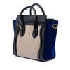 Celine Nano Tricolor Calfskin and Suede Luggage Tote Secondhand