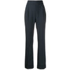 Romeo Gigli Dark Blue Wool Trousers - '90s Second hand