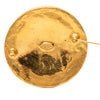 Chanel CC Gold Plated Filigree Round Brooch Secondhand