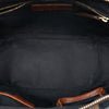 Burberry Small Leather Trimmed House Check Canvas Bridle Orchard Satchel Secondhand