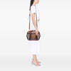 Burberry Small Leather Trimmed House Check Canvas Bridle Orchard Satchel Secondhand