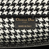 Dior Medium Canvas Houndstooth Embroidered Book Tote Secondhand