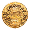 Secondhand Chanel Gold Plated Crest Round Clip On Earrings