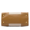 Prada Saffiano Trimmed Canvas Canapa Satchel Secondhand