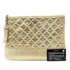 Secondhand Chanel Medium Quilted Metallic Aged Calfskin Gabrielle O Case Clutch