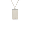 Louis Vuitton Brass Collier Plaque Damier Pendant Necklace Secondhand