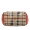 Burberry Small Leather Trimmed Haymarket Check Coated Canvas Canterbury Tote Secondhand