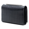 Saint Laurent Small Croc Embossed Leather Monogram Kate Tassel Crossbody Secondhand