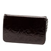 Secondhand Chanel CC Embossed Patent Camellia Wallet On Chain