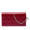 Dior Patent Cannage Lady Dior Chain Convertible Clutch Secondhand