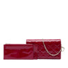 Dior Patent Cannage Lady Dior Chain Convertible Clutch Secondhand