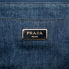 Prada Large Denim Canapa Logo Tote Secondhand