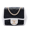 Chanel Mini Square Calfskin Graphic Flap Crossbody Secondhand