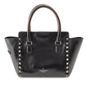 Valentino Small Crinkled Calfskin Rockstud Double Handle Tote Secondhand