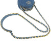 Chanel Denim 19 Round Clutch with Chain Secondhand