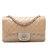 Secondhand Chanel Small Quilted Iridescent Lambskin Pearl CC Crystal Flap