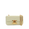 Celine Shiny Calfskin Triomphe Claude Chain Shoulder Bag Secondhand