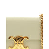 Celine Shiny Calfskin Triomphe Claude Chain Shoulder Bag Secondhand