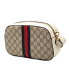 Gucci Small GG Supreme Textured Calfskin Web Ophidia Camera Bag Secondhand