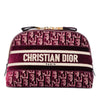 Dior Oblique Embroidered Velvet Cosmetic Pouch Secondhand