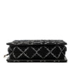 Secondhand Chanel Tweed and Resin Zipped Chain Shopping Bag