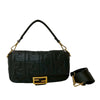 Secondhand Fendi Zucca Embossed Leather Baguette Satchel