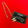 Secondhand Chanel CC Gold Plated Rhinestone Pendant Necklace