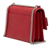 Saint Laurent Medium Croc Embossed Leather Monogram Sunset Crossbody Secondhand
