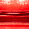 Saint Laurent Medium Croc Embossed Leather Monogram Sunset Crossbody Secondhand