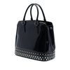 Prada Spazzolato Leather Studded Crystal Tote Secondhand