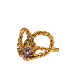 Louis Vuitton Gold Plated Monogram Sweet Heart Ring Secondhand