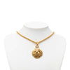 Chanel CC Gold Plated Medallion Pendant Necklace Secondhand