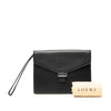 LOEWE Leather Anagram Envelope Wristlet Clutch Secondhand