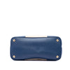 Prada Small Saffiano Cuir Trimmed Canvas Double Satchel Secondhand