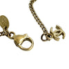 Secondhand Chanel Gold Plated Resin Crystal CC Pendant Necklace