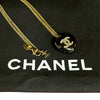 Secondhand Chanel Gold Plated Resin Crystal CC Pendant Necklace