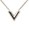 Louis Vuitton Silver Plated Essential V Supple Necklace Secondhand