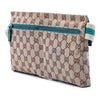 Gucci GG Canvas Web Double Pocket Belt Bag Secondhand