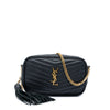 Saint Laurent Mini Grain de Poudre Chevron Monogram Lou Camera Bag Secondhand