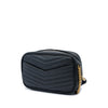 Saint Laurent Mini Grain de Poudre Chevron Monogram Lou Camera Bag Secondhand