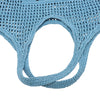 Prada Raffia Effect Crochet Logo Embroidered Shopping Tote Secondhand