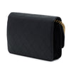 Chanel Stitched Caviar and Suede Lady Coco Wallet On Chain Secondhand