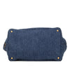Prada Large Denim Canapa Logo Tote Secondhand