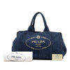 Prada Large Denim Canapa Logo Tote Secondhand