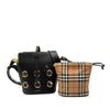 Burberry Mini Leather Grommet Bucket Bag Secondhand