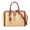 Saint Laurent Baby Raffia Monogram Downtown Cabas Satchel Secondhand