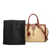 Saint Laurent Baby Raffia Monogram Downtown Cabas Satchel Secondhand