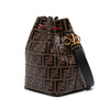 Fendi FF 1974 Embossed Leather Mon Tresor Bucket Bag Secondhand