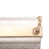 Secondhand Chanel Chocolate Bar Metallic Lambskin Frame Clutch with Chain